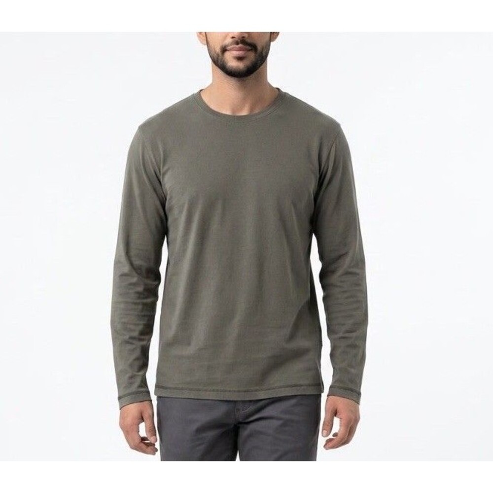 Woolrich Cotton Sweatshirt Mens Size M Long Sleeve Green Crew Neck